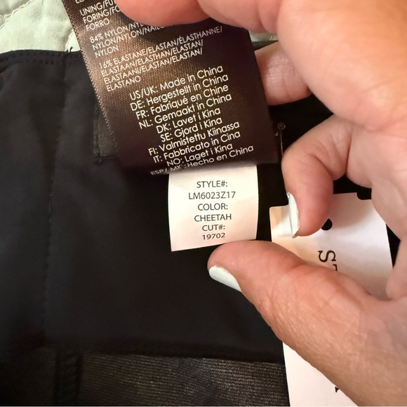 NWT Liverpool “Bia” Knit Brown Leopard Pencil Skirt Size 10 - Picture 7 of 11